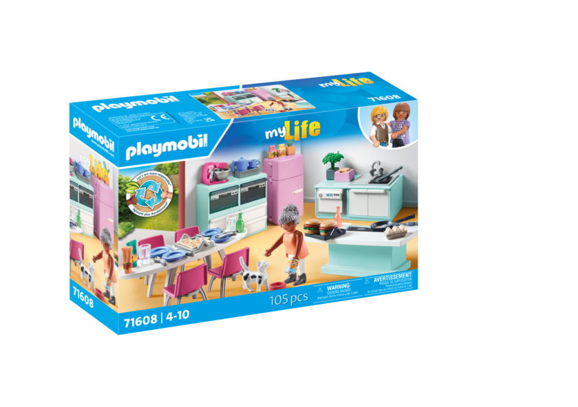 BBPLAYMOBIL_71608_Wohnhaus-Küche mit Essplatz_Box links